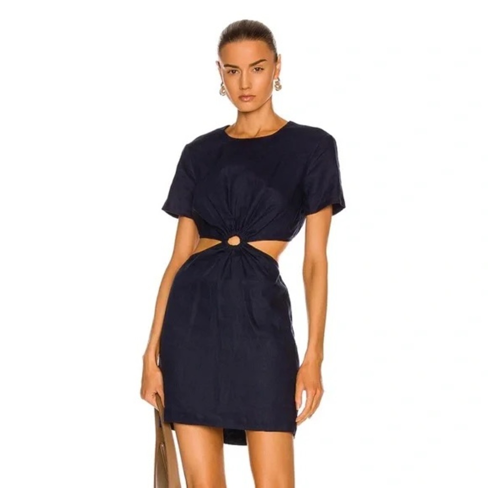 STAUD Epona Dress Navy Size: S